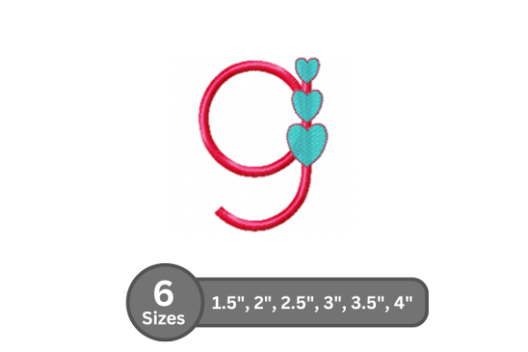 Candy Heart Alphabet -9 Embroidery Review
