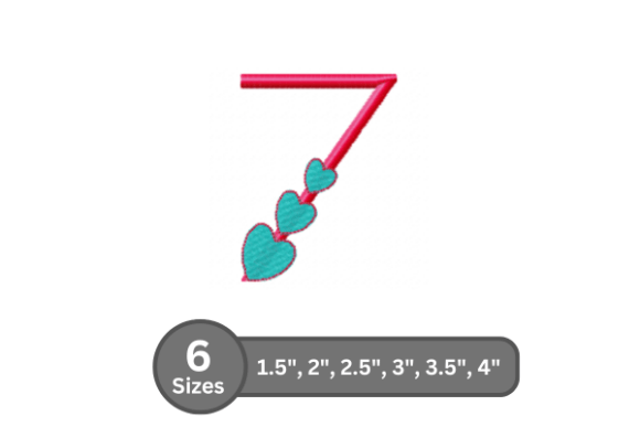 Candy Heart Number -7 Embroidery Review