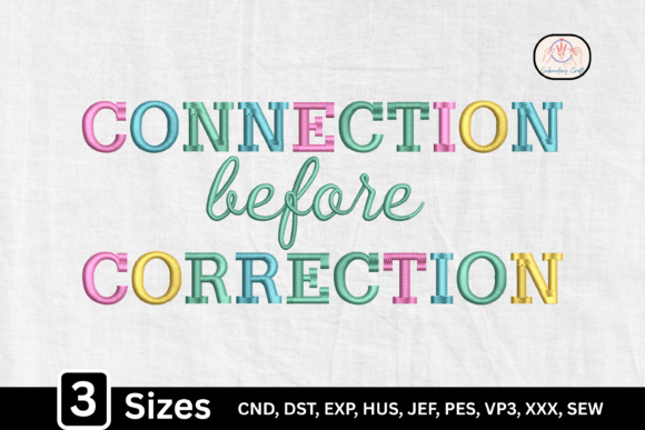 Connection Before Correction Teacher Embroidery Review