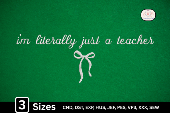 Girly Bow I’m Literally Just a Teacher Review