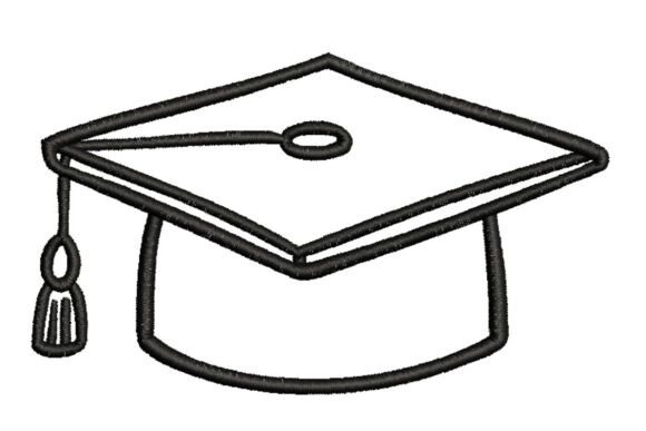 Grad Cap Outline Embroidery Review