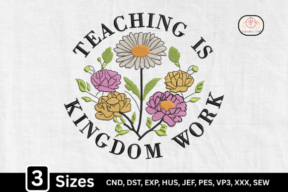 Teaching is Kingdom Work Teacher Flower Review